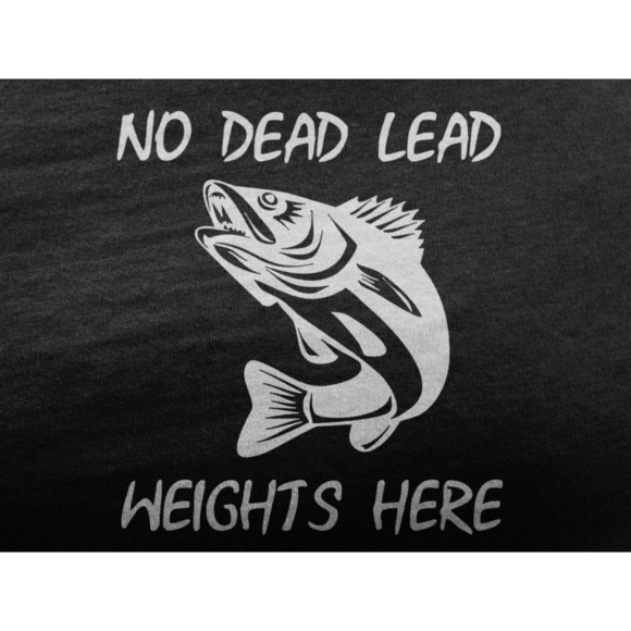 Funny Fishing Cheaters HOODIE No Dead Lead Weights Novelty SWEATSHIRT - Picture 2 of 2